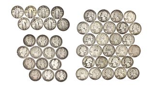 Forty-eight U.S. Silver Quarters