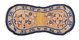 A 19th century Ningxia round end saddle rug