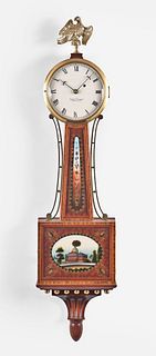Foster Campos Hanging Banjo Clock in Banded Case
