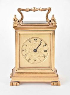 A mid 19th century English carriage clock