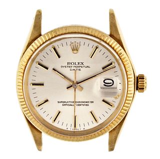 A 14 karat gold Rolex ref. 1503 Oyster Perpetual Date wrist watch