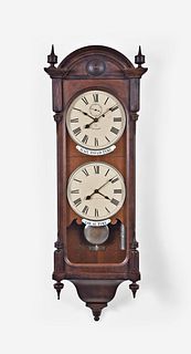 Seth Thomas Clock Co. Regulator No. 6 Double Time Hanging Clock