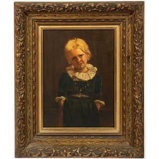 Framed Painting of Blonde Boy
