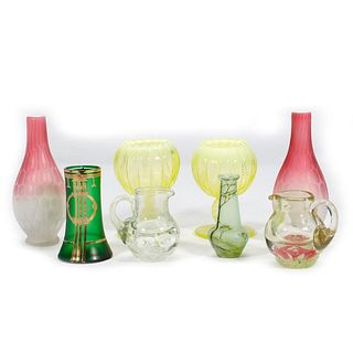 Group of Glass Vases and Pitchers (8)