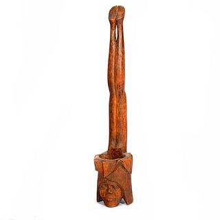 Indonesian/Polynesian Carved Figural Water Dipper