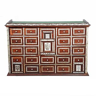 Indian Bone-Inlaid Apothecary Cabinet