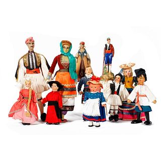 Collection of Souvenir Costume Dolls