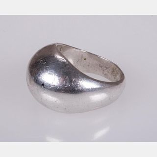A Mexican Sterling Silver Ring.
