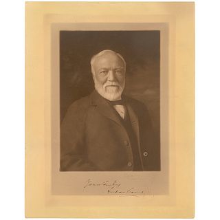Andrew Carnegie Signed Photograph