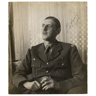 Charles de Gaulle Signed Photograph