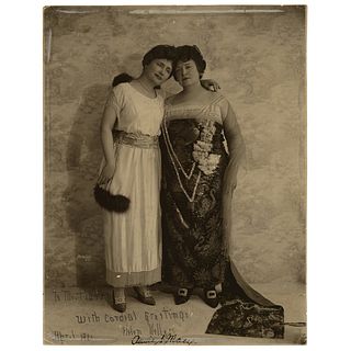 Helen Keller and Anne Sullivan Signed Photograph
