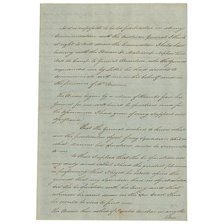 Horatio Nelson Letter Signed