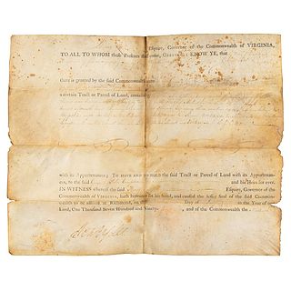 Henry Lee Document Signed