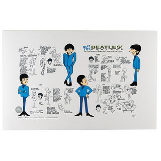 The Beatles limited edition model sheet