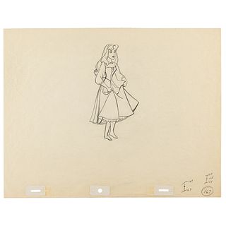 Briar Rose production drawing from Sleeping Beauty