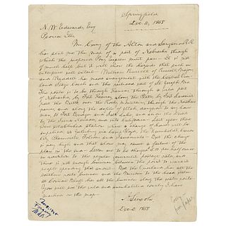 Joseph Cosey: Abraham Lincoln Forged Handwritten Letter