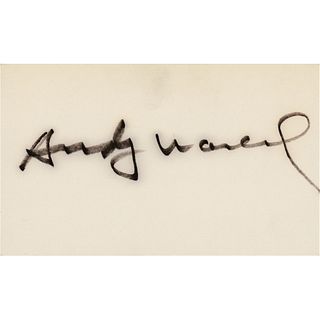 Andy Warhol Signature