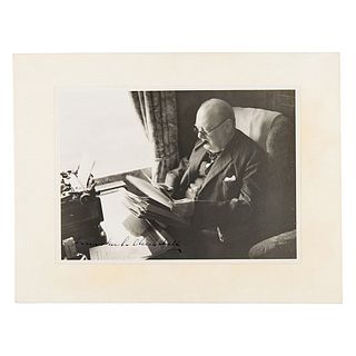 Winston Churchill Signed Photograph
