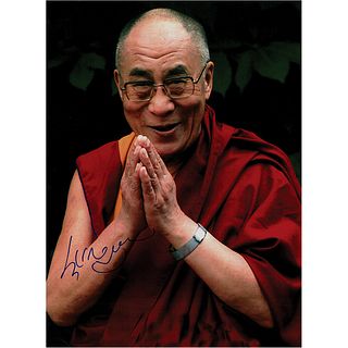 Dalai Lama Signed Photograph
