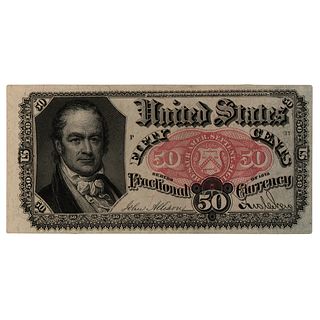 United States 50-cent Fractional Currency (William Crawford)