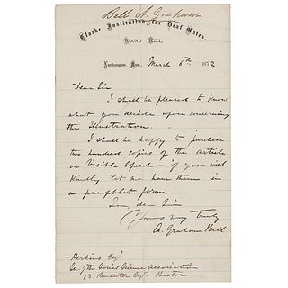 Alexander Graham Bell Autograph Letter Signed