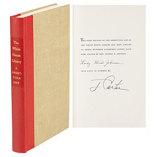 Jimmy Carter and Lady Bird Johnson Signed Book