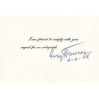 Harry S. Truman Signature