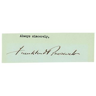 Franklin D. Roosevelt Signature