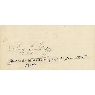 Calvin Coolidge Signature as President