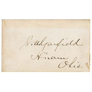James A. Garfield Signature
