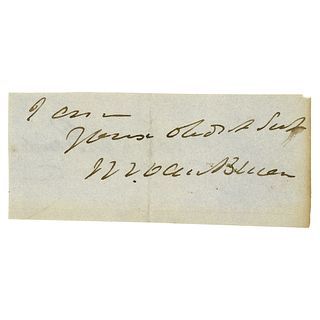 Martin Van Buren Signature