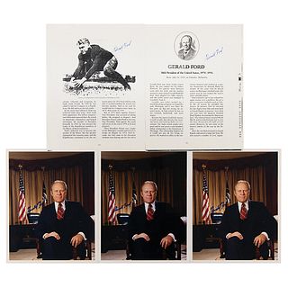 Gerald Ford (5) Signed Items