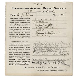 Woodrow Wilson Document Signed