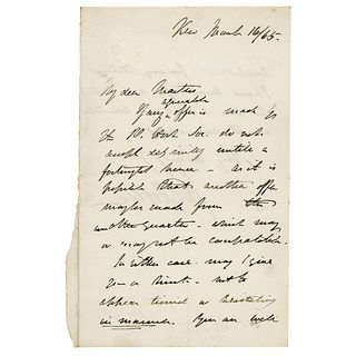 Joseph Dalton Hooker Autograph Letter Signed