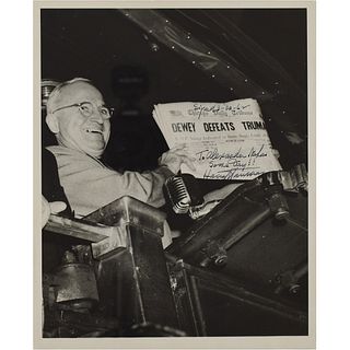Harry S. Truman Signed Photograph and Typed Letter Signed