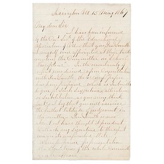 Robert E. Lee Autograph Letter Signed