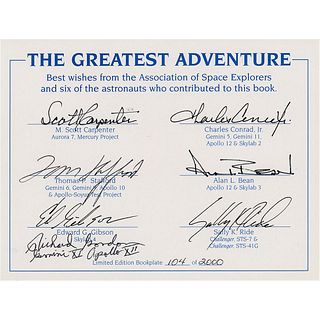 Astronauts (7) Signed Bookplate