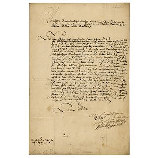 King Charles X Gustav of Sweden Letter Signed
