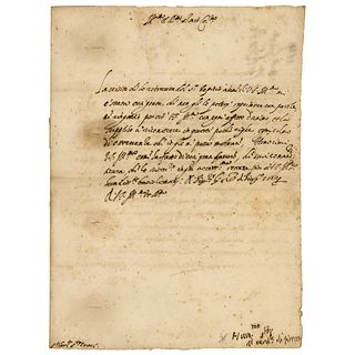 Pope Leo XI Letter Signed