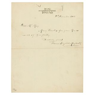 Florence Maybrick Autograph Letter Signed