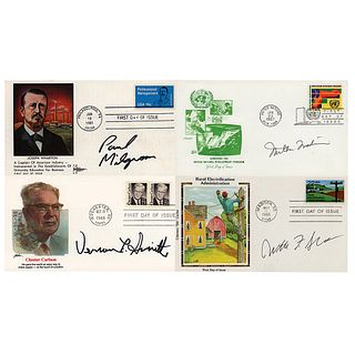 Nobel Prize in Economics (4) Signed Covers