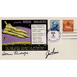 Jim Irwin and Arthur Rudolph Signed Commemorative Cover