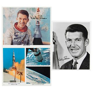 Wally Schirra (3) Signed Photographs