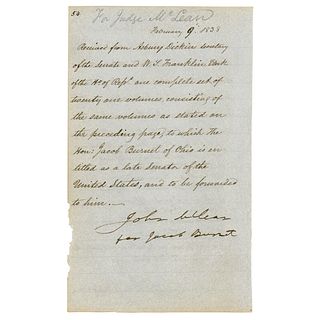 John J. Crittenden and John McLean Letter Signed