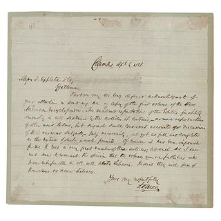 Salmon P. Chase Autograph Letter Signed