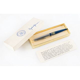 Lyndon B. Johnson Bill Signing Pen for the 'Water Quality Act'