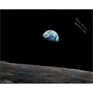 Frank Borman Signed 'Earthrise' Photograph