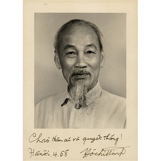 Ho Chi Minh Signed Photograph