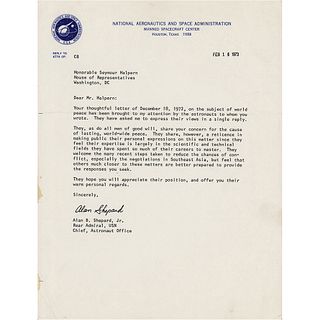 Alan Shepard Typed Letter Signed
