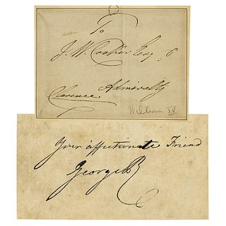 King George IV and King William IV (2) Signatures